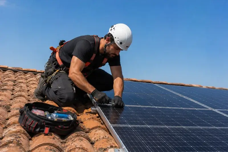 Maintenance et monitoring de panneaux solaires à Eyrans