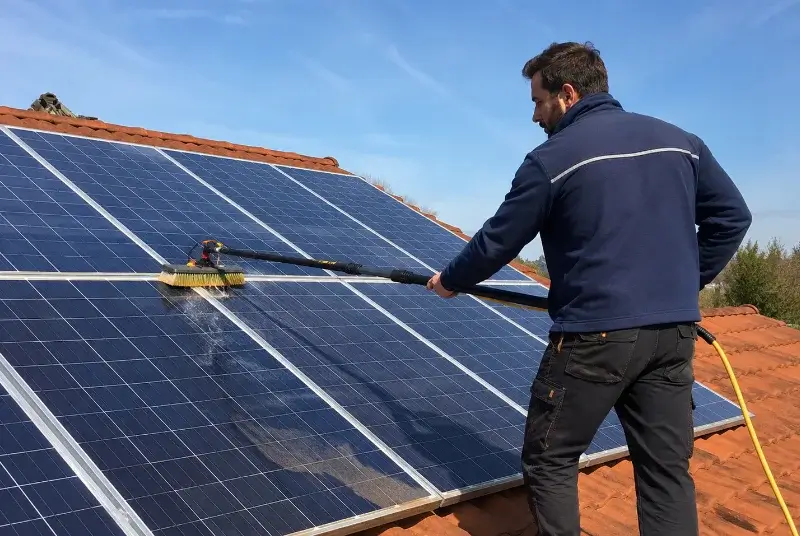 Nettoyage et entretien de panneaux solaires à Eyrans