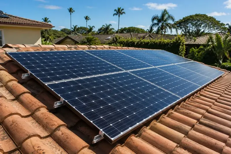 Installation de panneaux solaires à Eyrans